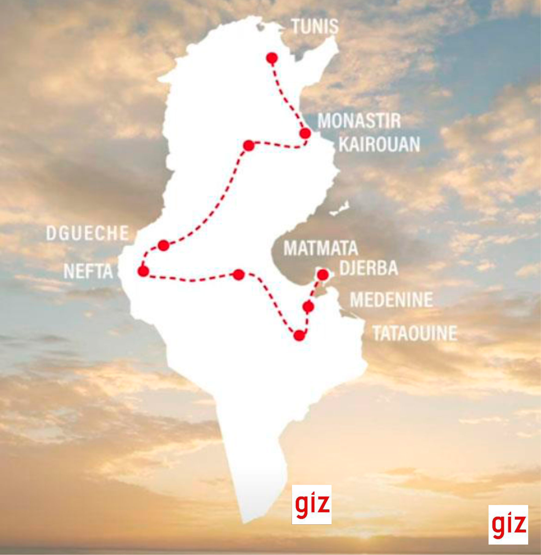 Itinerario Ruta cinematografica Túnez.